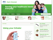 Tablet Screenshot of clarkchemist.com